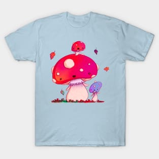 Woodland Mushroom Family T-Shirt